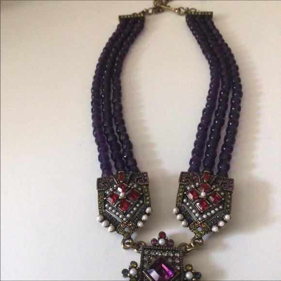 Heidi Daus. Purple / Colorful Cross. New. - Picture 7 of 8